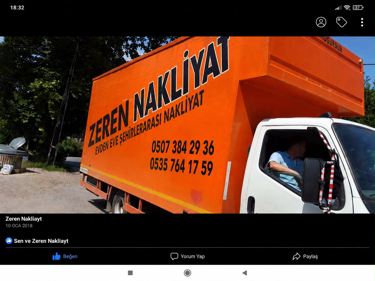 Zerenler Nakliyat geçmiş dönem araç fotoğrafı